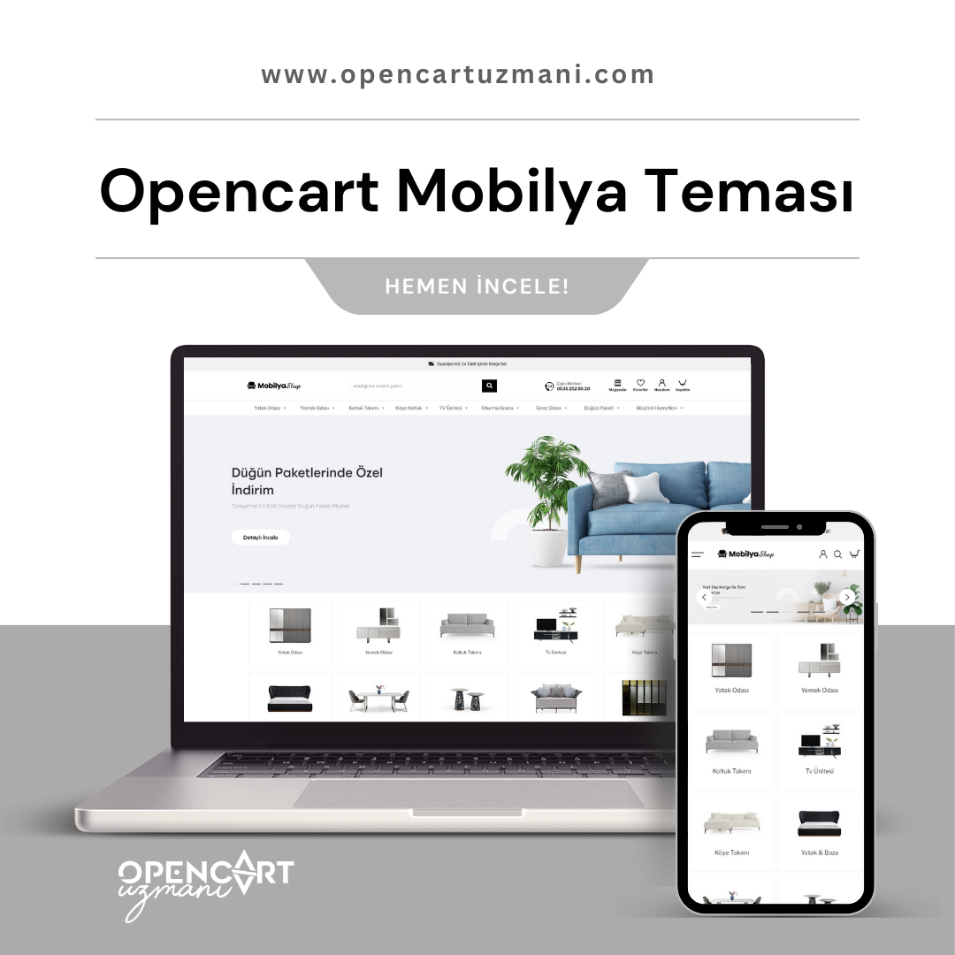 Opencart Mobilya Satış Teması