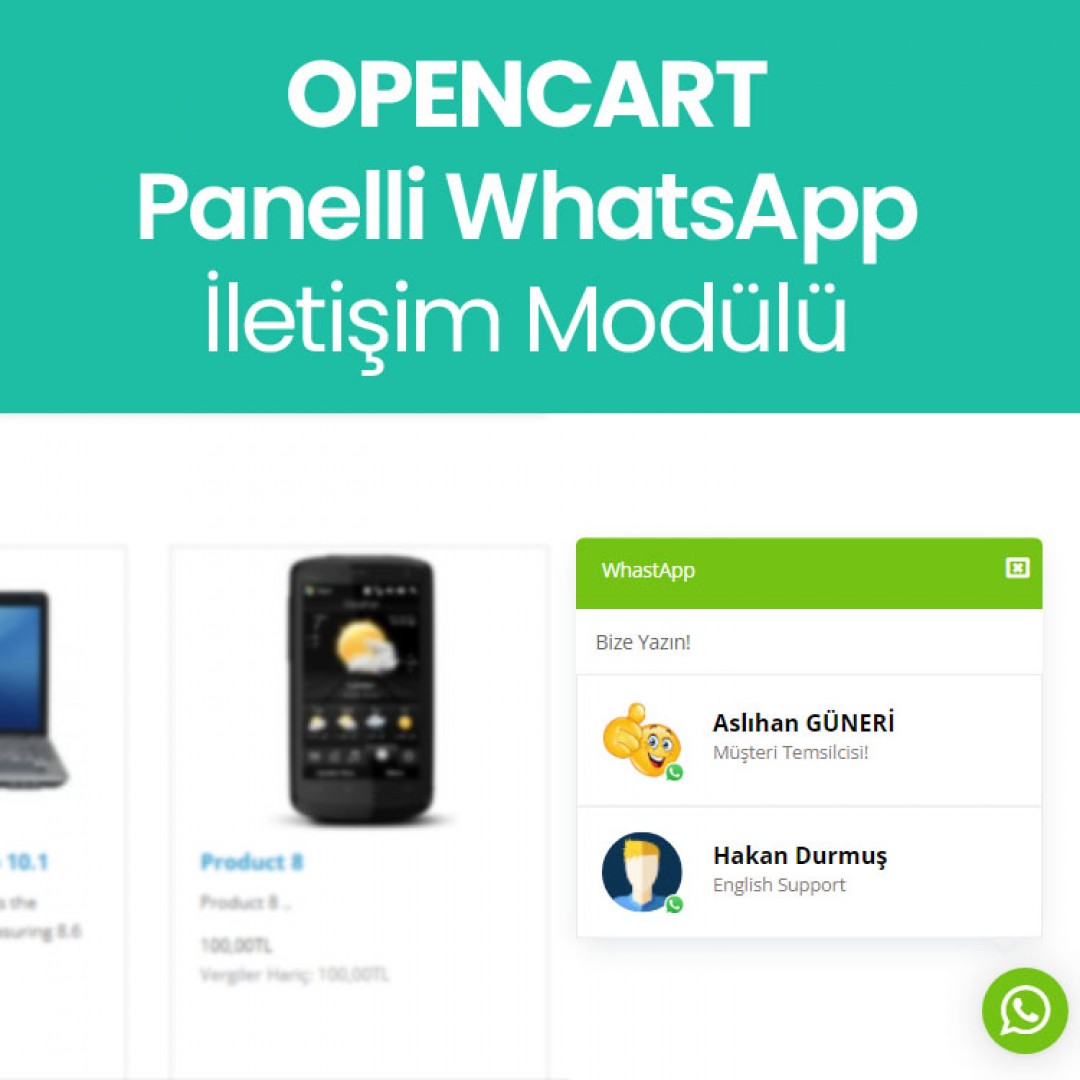 Opencart WhastApp Modülü